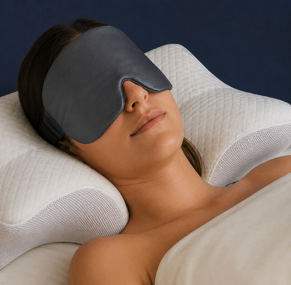 Maschera per dormire in seta naturale